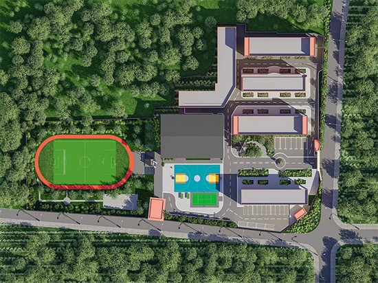 肇庆志恒教育鸟瞰图